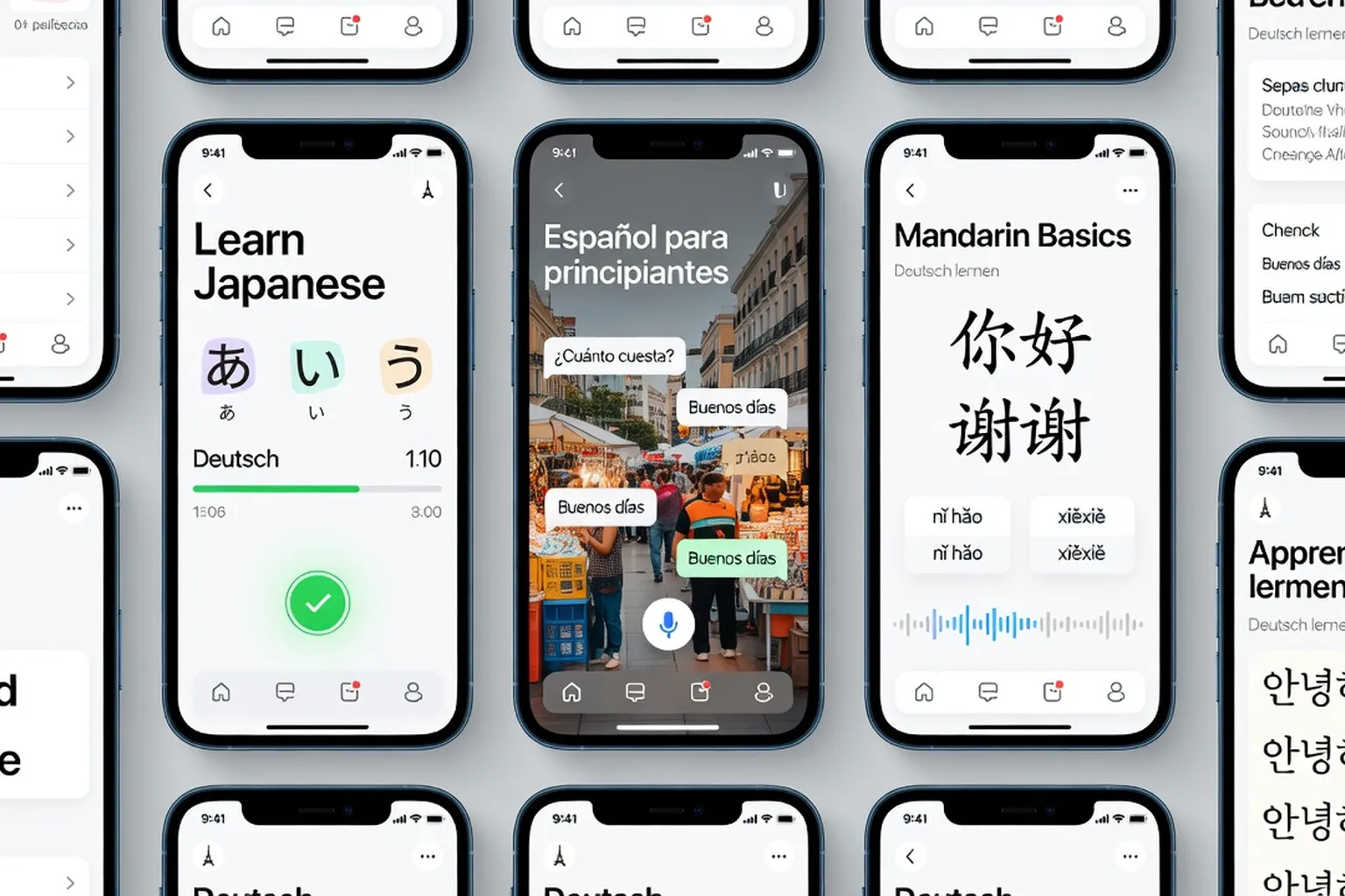 Applications mobiles d'apprentissage du russe comparées sur smartphone