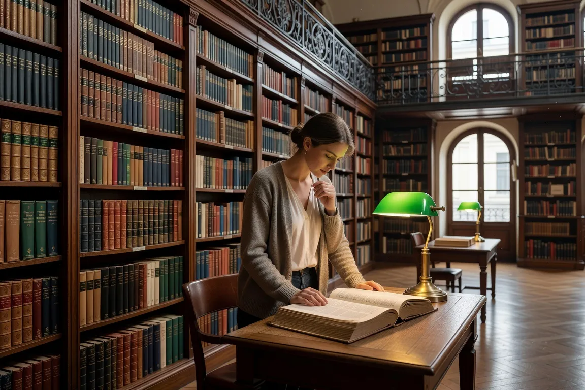 Bibliothèque russophone de Paris, étagères de livres cyrilliques en accès libre
