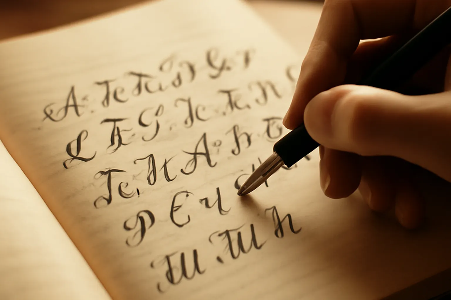 Cahier d'apprenant adulte avec exercices d'alphabet cyrillique